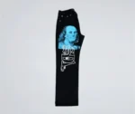 Black/Blue Skeleton SDL Jeans Side Pose