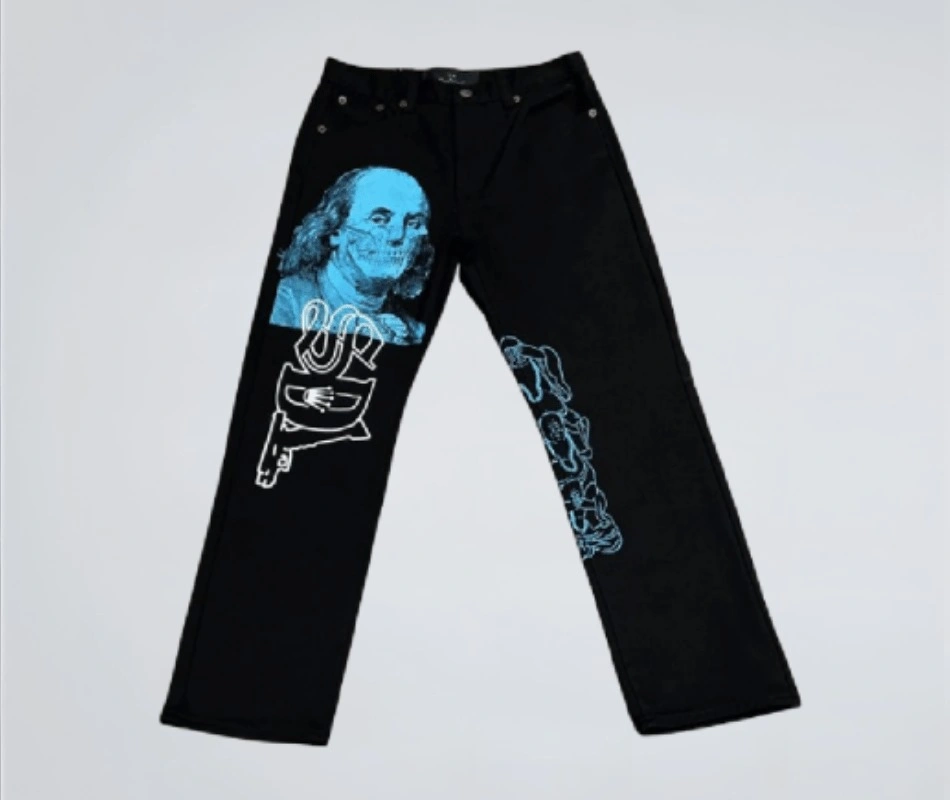 Black-Blue-Skeleton-SDL-Jeans Black/Blue Skeleton SDL Jeans