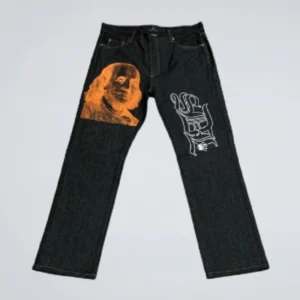 Black/Orange SDL Jeans