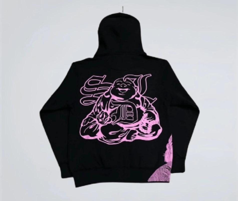 Pink-Sdl-Hoodie-Back-in Pink Sdl Hoodie Back in
