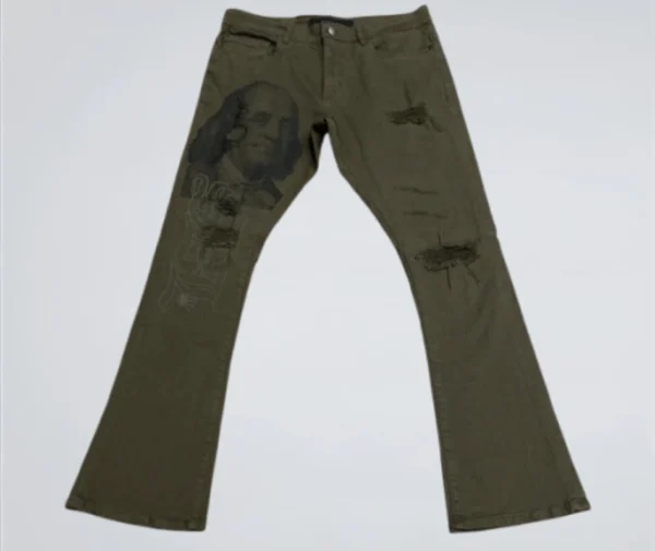 Sdl Olive Flare Jeans