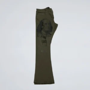 Sdl Olive Flare Jeans Side Pose